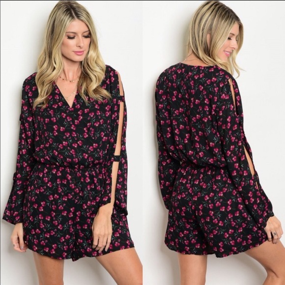 Hollywood Rage Wholesale Dresses & Skirts - ⭐️ HOST PICK!! ⭐️Spring floral romper!